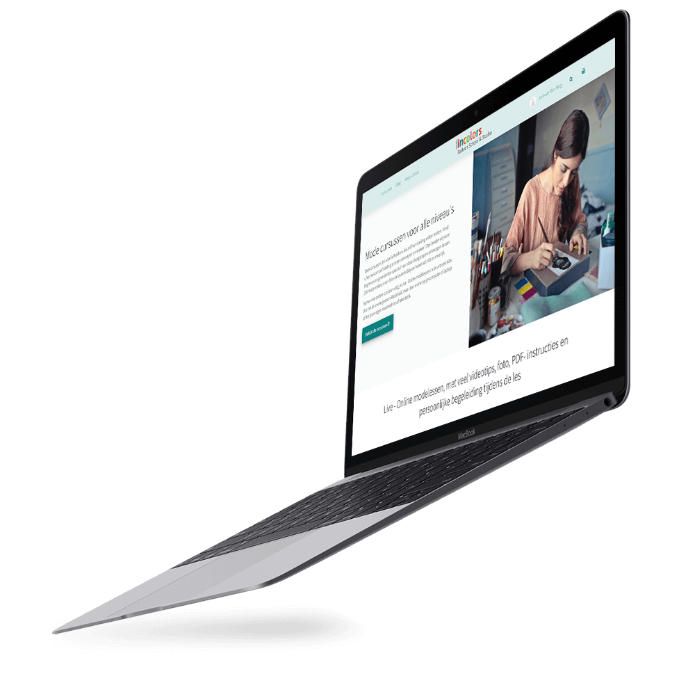 voorbeeld maatos op laptop