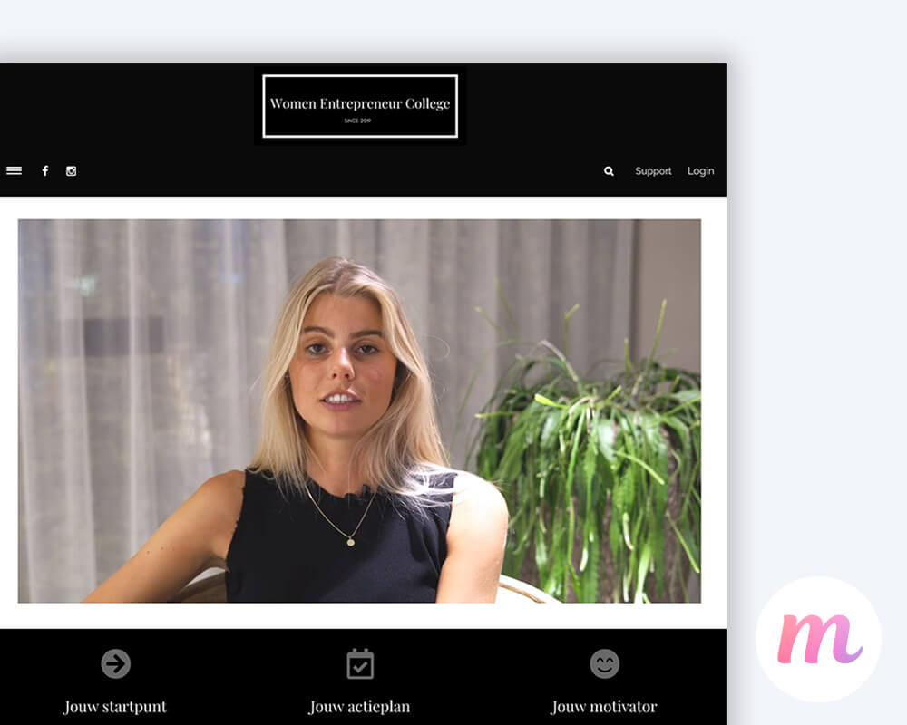 women entrepeneur college voorbeeld