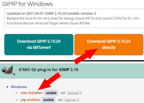 gimp en gmic dll probleem opgelost