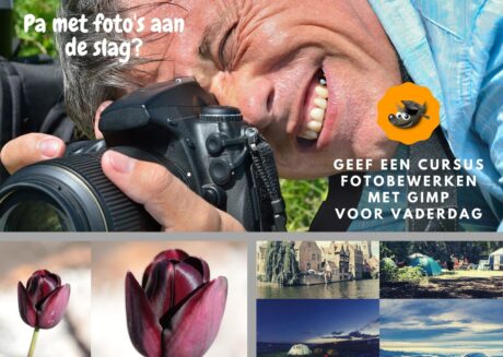 Vaderdag aanbieding cursus Gimp