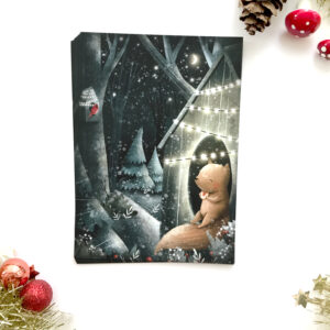 Kerstkaarten 'Squirrel' 10 stuks