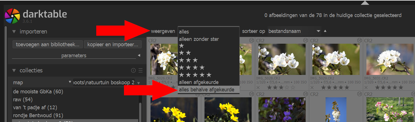 foto's een sterwaardering geven
