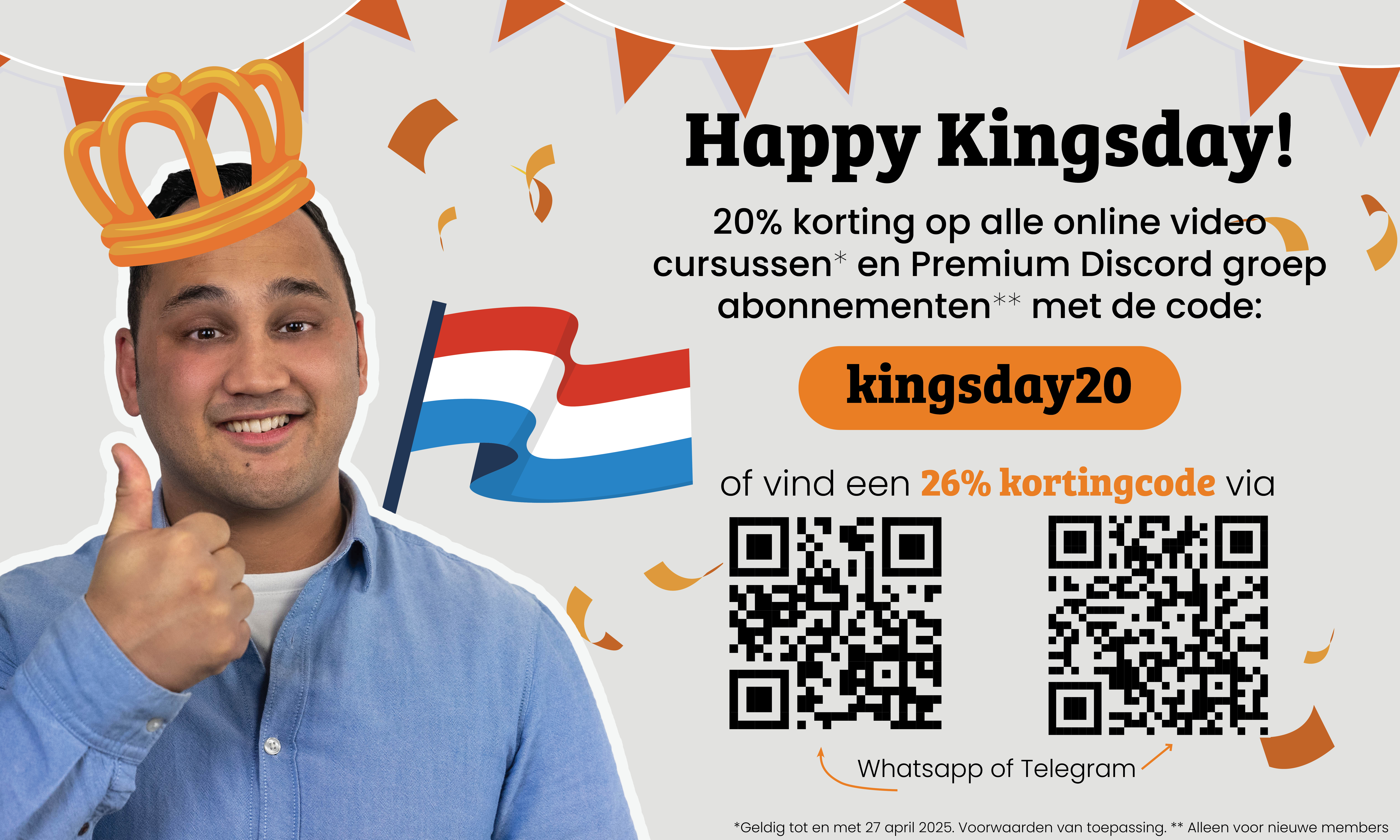 Bitcoin Crypto Currency Koningsdag Kortingsactie op cursussen