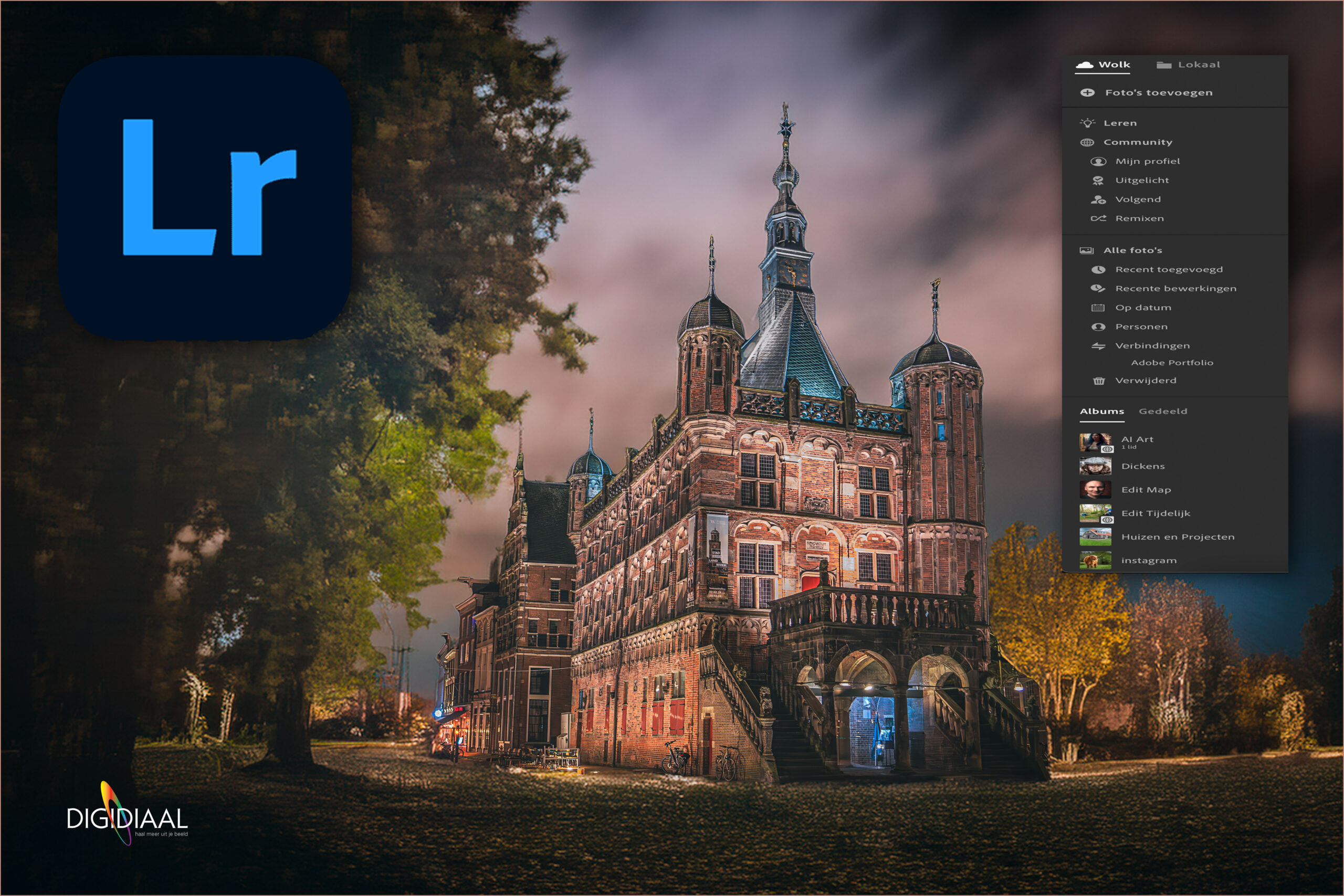 cursus Lightroom cloud versie door Digidiaal in Deventer