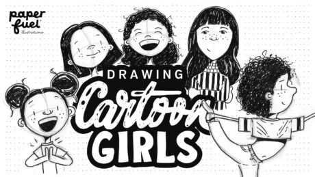 Drawing cartoon girls with Karin Luttenberg