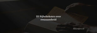 Bijbeltekst-eenzaamheid