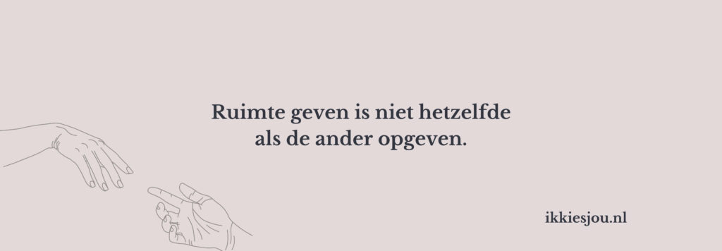 Afstand nemen tijdens een time-out in de relatie