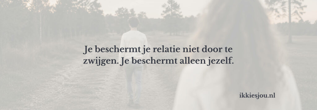 man liegt over vreemdgaan en loopt weg