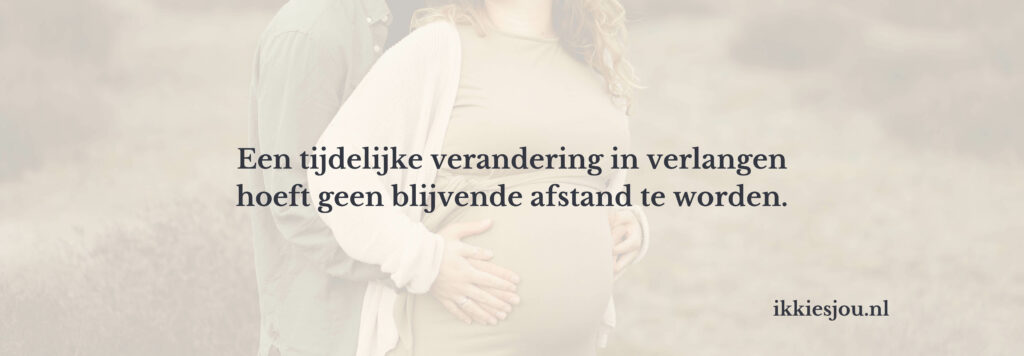 Minder seksueel verlangen tijdens de zwangerschap