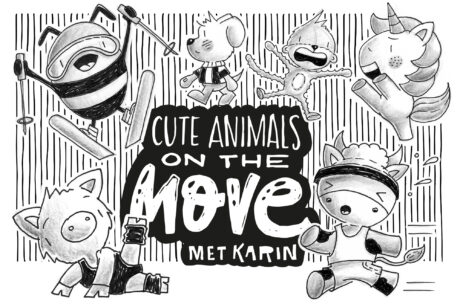 Cute animals on the move