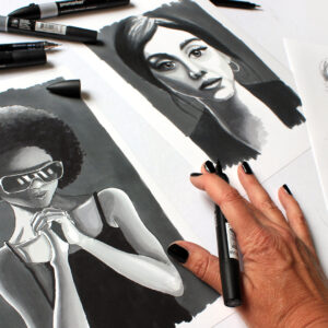 Portret tekenen met Karin Luttenberg van Paperfuel