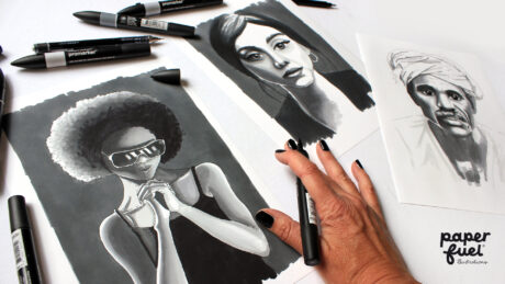 Portret tekenen met Karin Luttenberg van Paperfuel