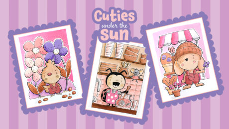 Online tekencursus Cuties under the sun