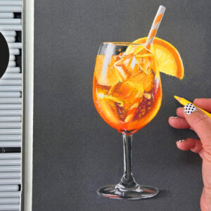 Realistiche cocktail tekenen