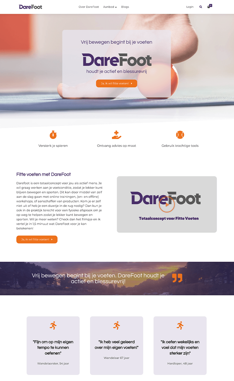 voorbeeld maatos site darefoot