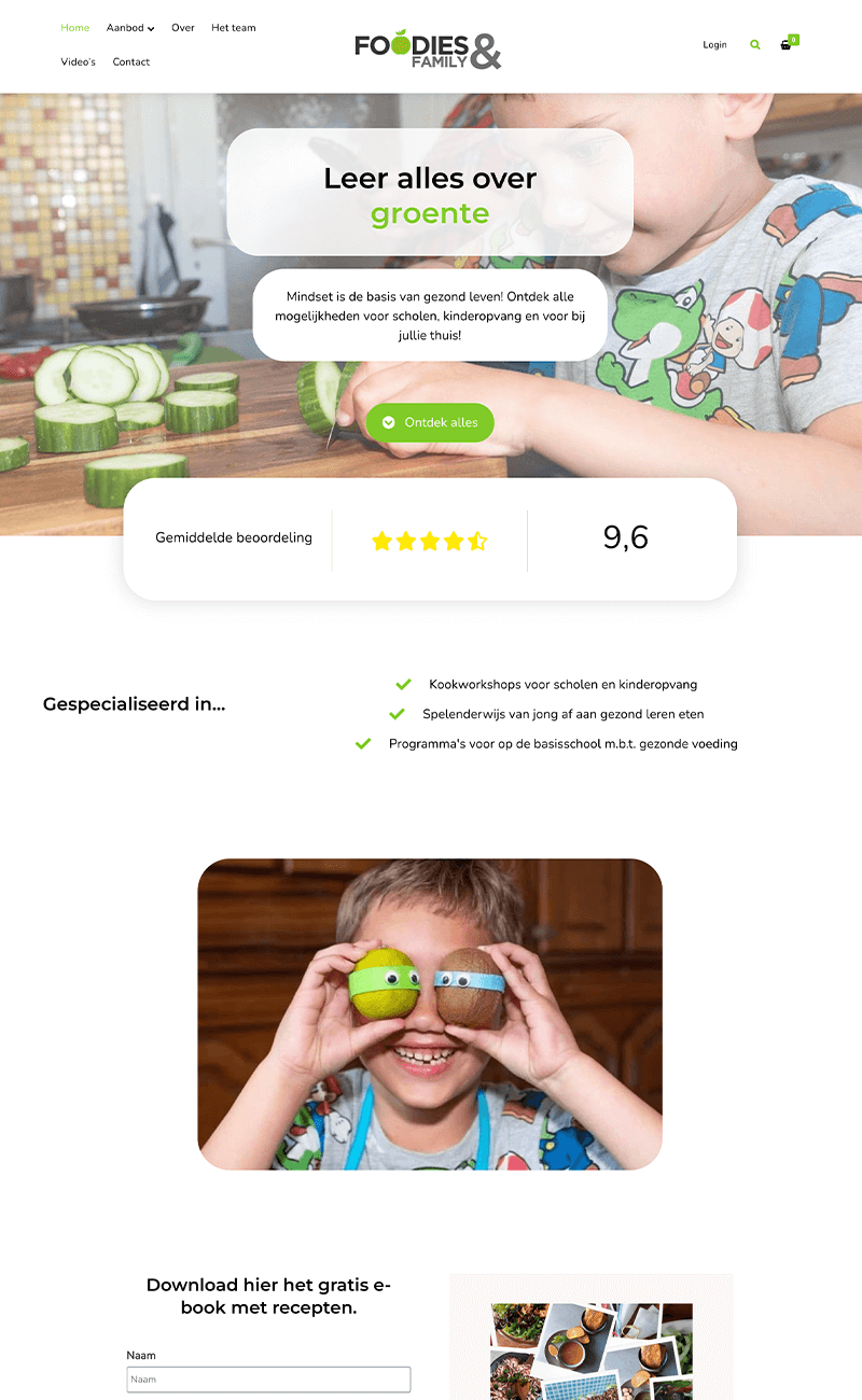 voorbeeld maatos site foodies and family