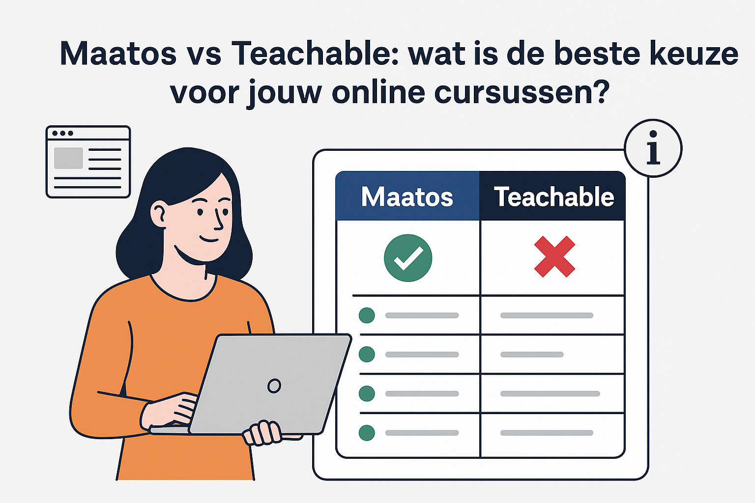 Maatos of Teachable - welk cursus platform past het best bij jou?
