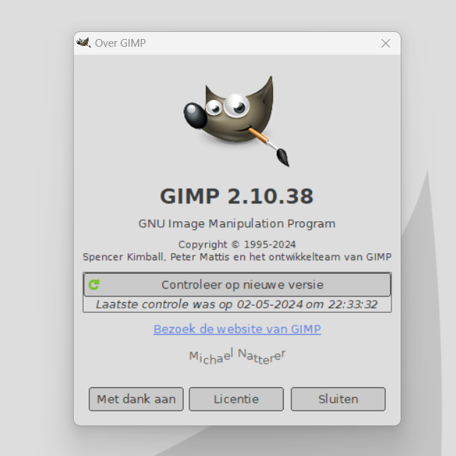 Gimp update 2.10.38