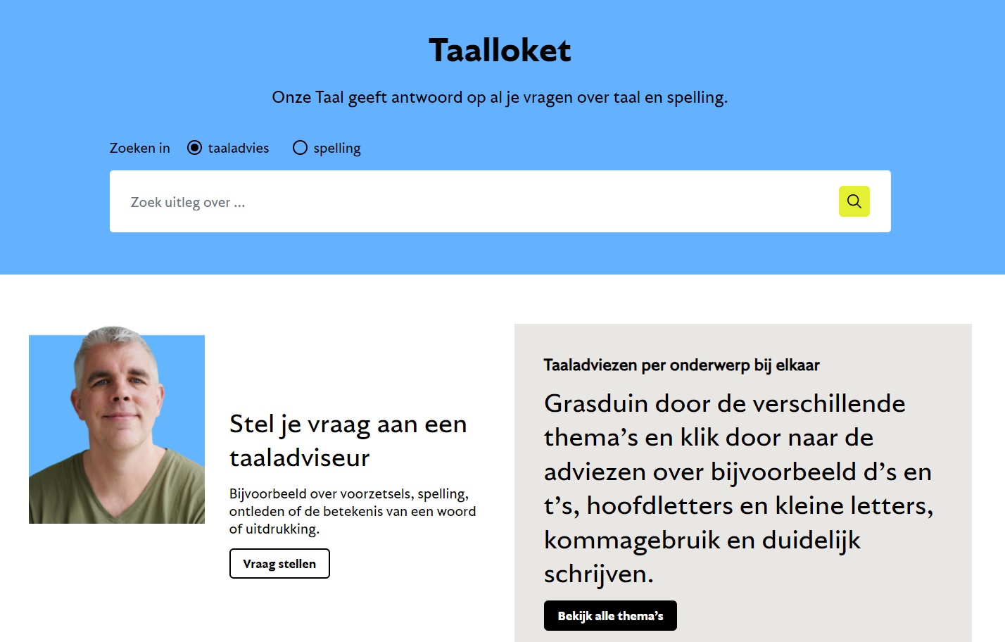 Schermafbeelding Taalloket