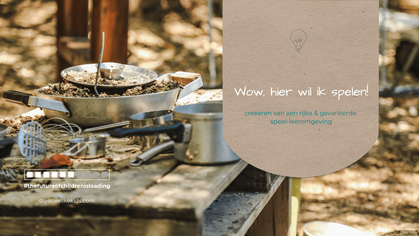 rijke en gevarieerde speel-leeromgeving kinderopvang