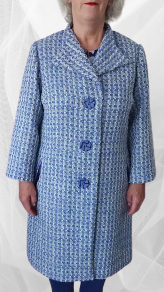 Handgemaakte lange winterjas