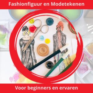 online kleding tekent op een fashionfiguur