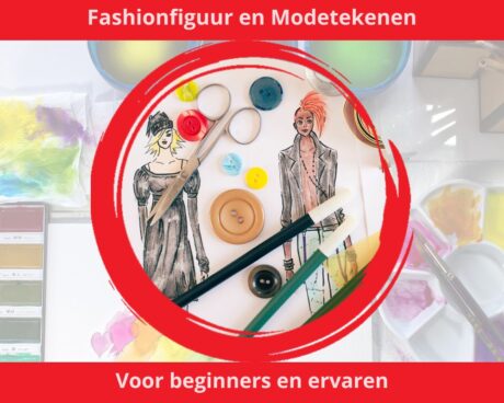 online kleding tekent op een fashionfiguur