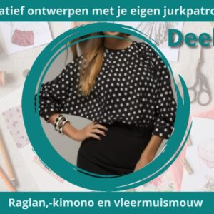 Jurk met raglan-, kimono- en vleermuismouw: ontwerptechnieken