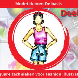 Aquareltechnieken voor Fashion Illustratie - beginners