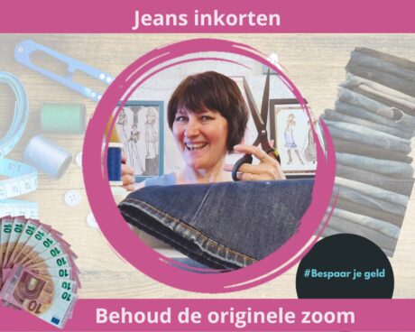 Leer jeans inkorten met behoud van de originele zoom – gratis online masterclass voor beginners