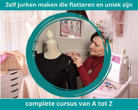 Volg de online cursus Zelf jurken maken: ontwerpen, tekenen en naaien met perfecte pasvorm online
