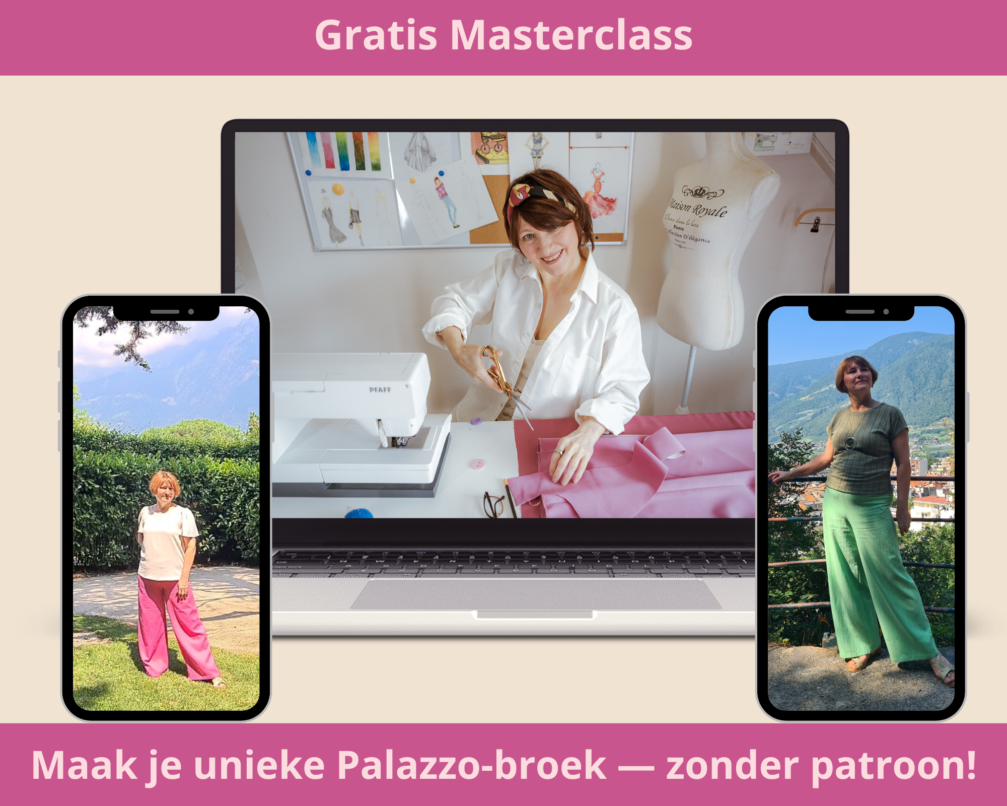 broek zonder patroon maken - online cursus