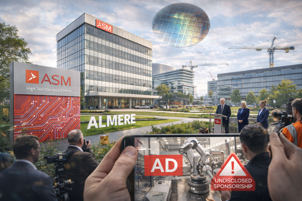 Chipbedrijf ASMI investeert honderden miljoenen in campus Almere