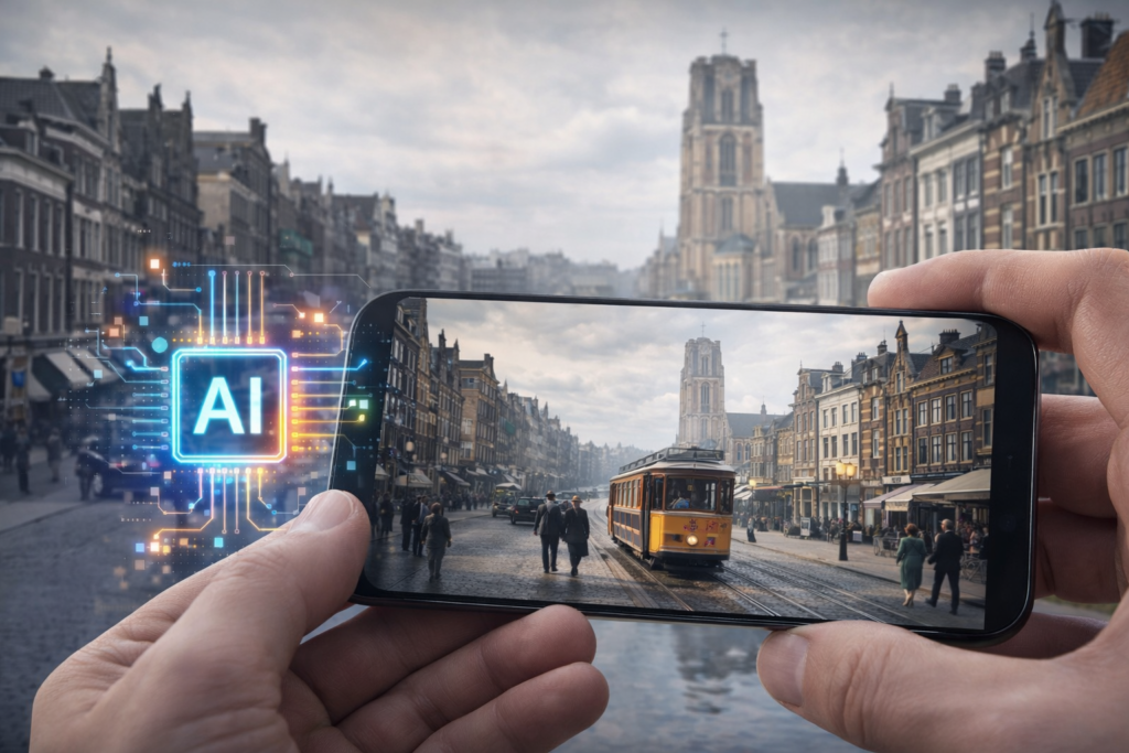 Digitale technologie ontmoet Rotterdam uit het verleden