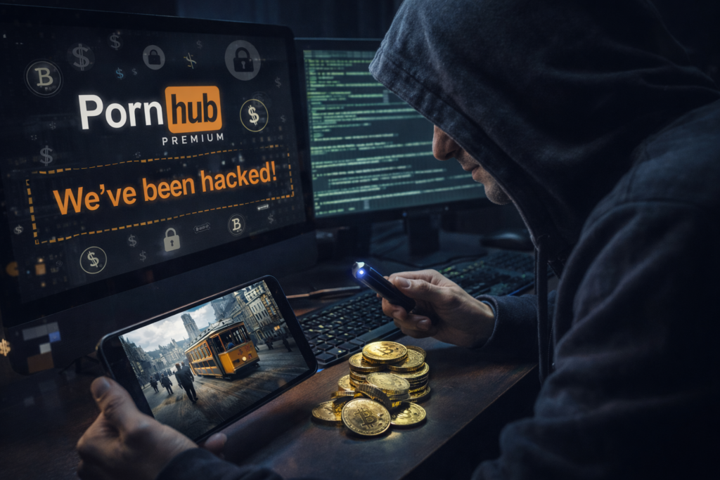 Hacker in a dark room