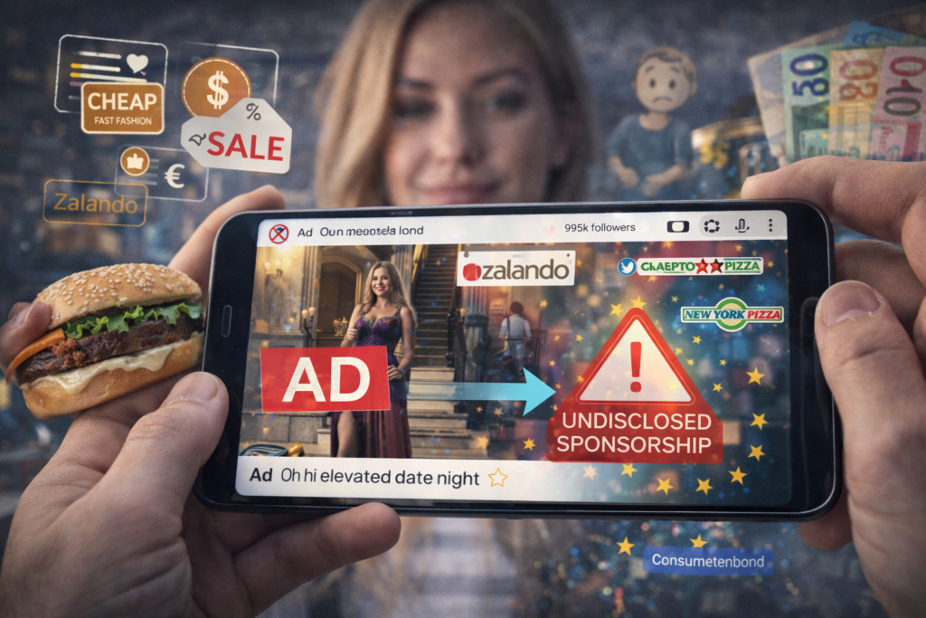 Influencers verdoezelen reclame; Europese consumentenbonden willen beter toezicht