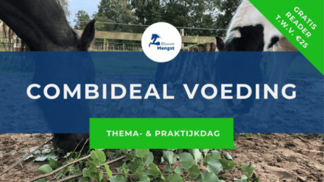 Afbeelding bij combideal thema en praktijkdag natuurlijke voeding bij paarden van de Blauwe Hengst