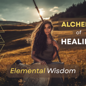 Symbolische afbeelding van de elementenleer binnen holistische therapie