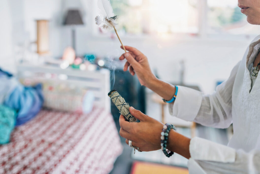 Symbolische afbeelding van de elementenleer en holistische gezondheid