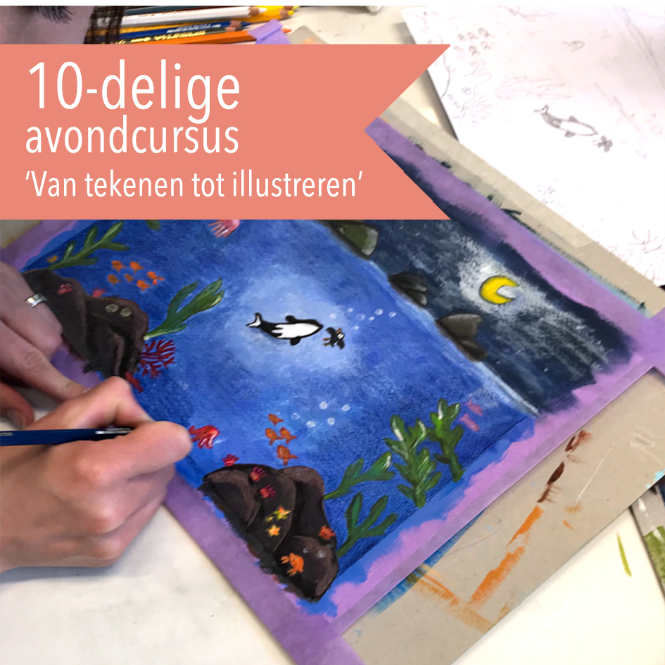 10-delige avondcursus 'Van Tekenen tot Illustreren' vanaf woensdag 24 september