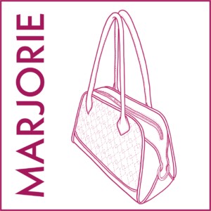 Marjorie: bowling bag met paspels en quilting