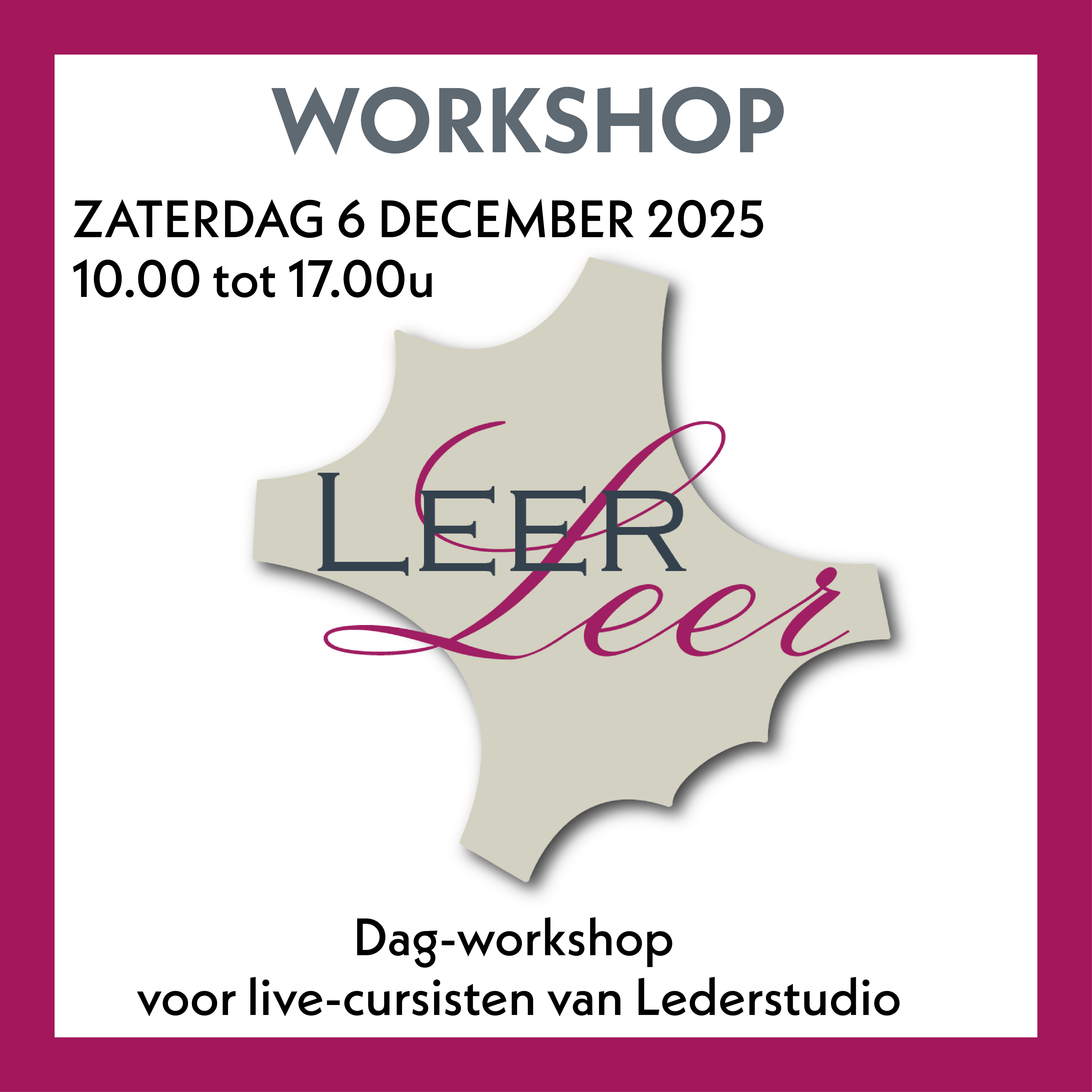 Workshop 1 dag – intern – groep 4