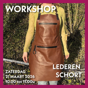 Workshop Lederen Schort - leder & fournituren inbegrepen
