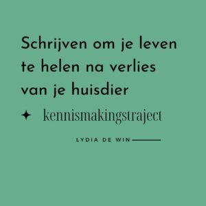 Schrijven om je leven te helen na verlies van een huisdier - kennismakingstraject